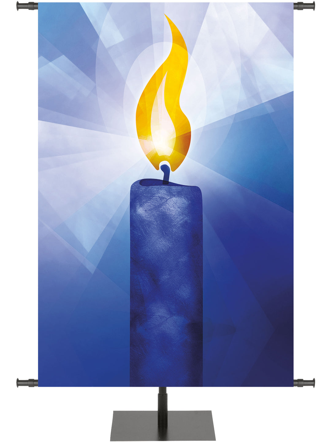 Custom Banner Background for Advent with Symbols of the Liturgy Candle in 6 Color Options