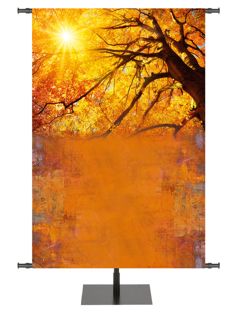 Arbors of Autumn Custom Banner Design 2 - Custom Fall Banners - PraiseBanners