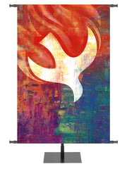 Custom Banner Brush Strokes of Faith Pentecost Dove
