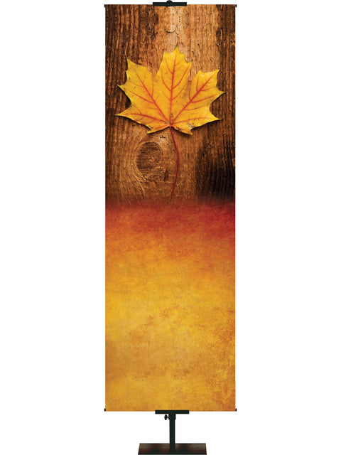 Custom Banner Colors of Autumn Thanks to the Lord - Custom Fall Banners - PraiseBanners