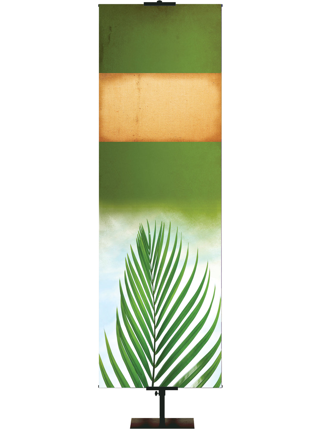 Custom Palm on Green Banner - Custom Easter Banners - PraiseBanners