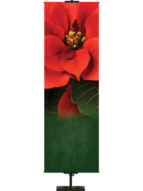 Custom Christmas Poinsettia (Right) - Custom Christmas Banners - PraiseBanners