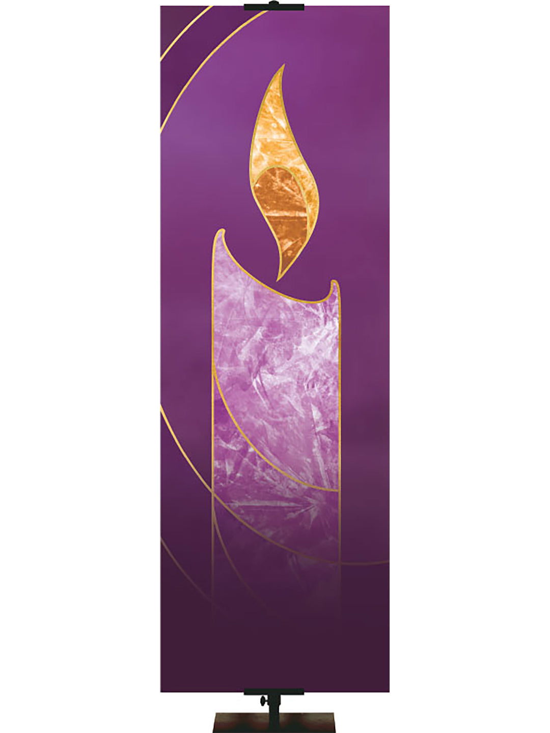 Christmas Liturgy Custom Banner Candle (Left) - Custom Liturgical Banners - PraiseBanners