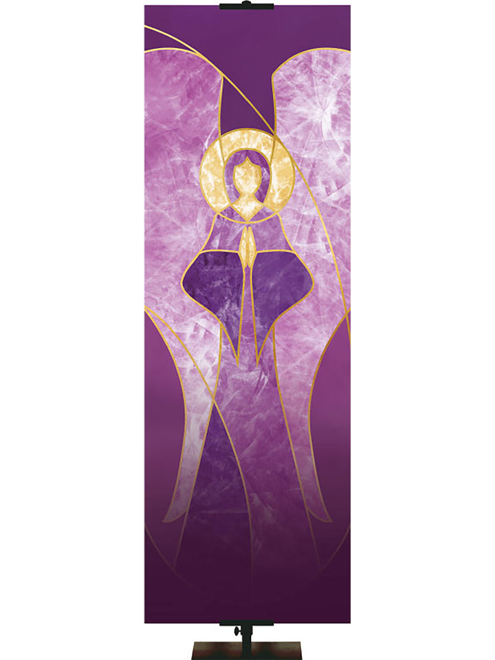 Christmas Liturgy Custom Banner Angel (Right) - Custom Liturgical Banners - PraiseBanners