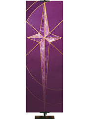 Christmas Liturgy Custom Banner Star (Left) - Custom Liturgical Banners - PraiseBanners