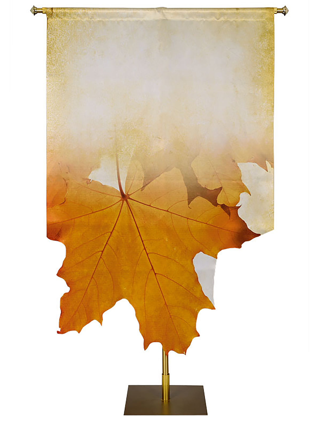 Custom Banner Autumn Contours with Sculpted Gold Leaf (Right)