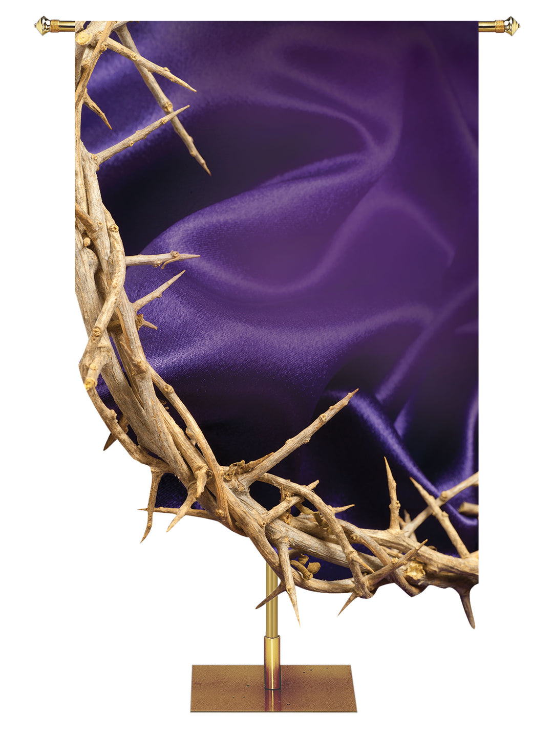 Contours of Easter Custom Banner Crown of Thorns Right - Custom Easter Banners - PraiseBanners