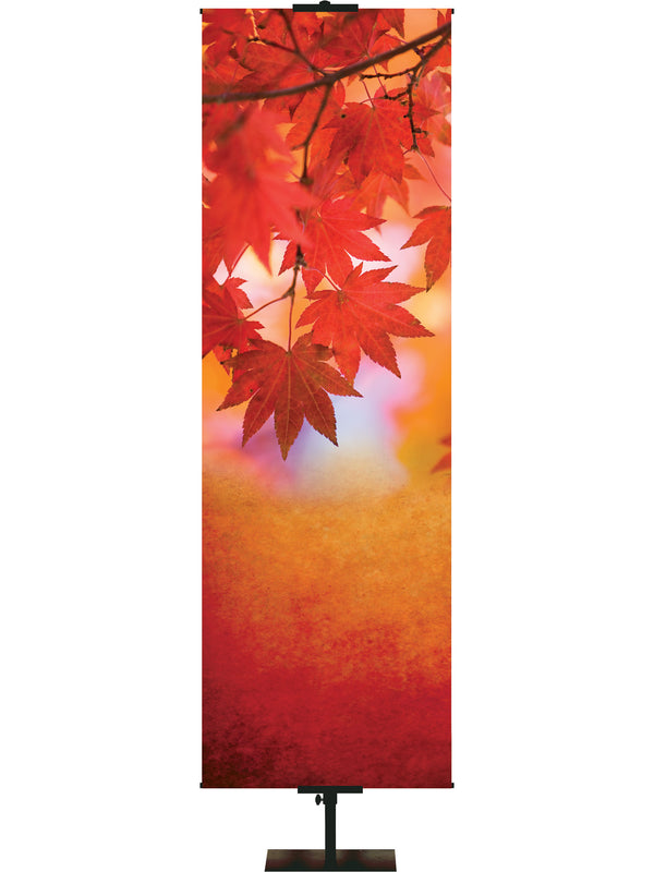 Custom Banner Colors of Autumn Give Thanks