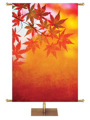 Custom Banner Colors of Autumn His Love Endures Forever - Custom Fall Banners - PraiseBanners
