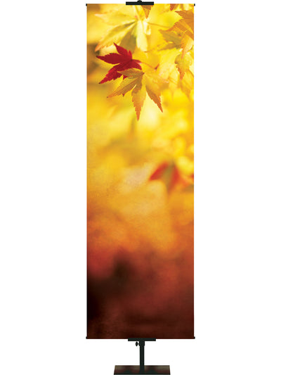 Custom Banner Colors of Autumn Rejoice in the Lord - Custom Fall Banners - PraiseBanners