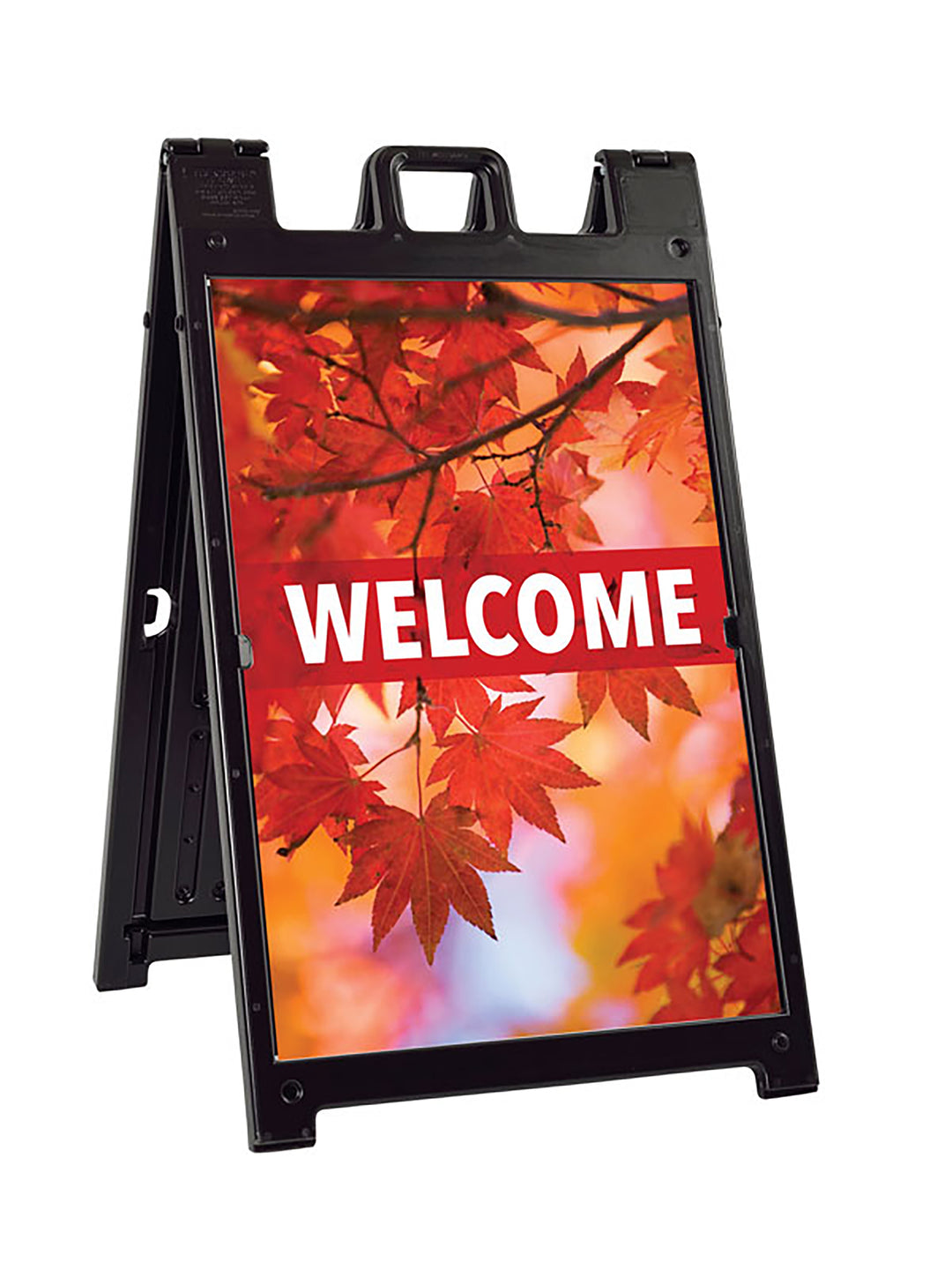 Custom A-Frame Sign Insert - Welcome Fall Leaves