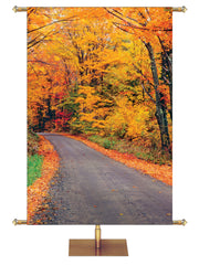 Custom Banner Creation Fall & Thanksgiving For the Beauty (Woods) - Custom Fall Banners - PraiseBanners