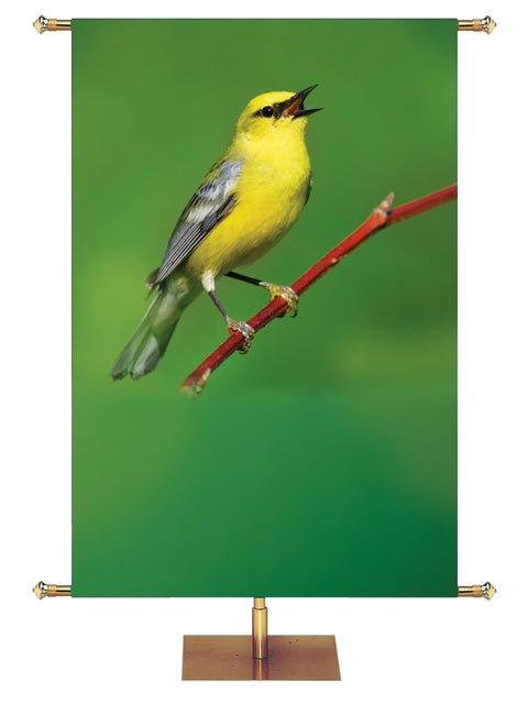 Bird Singing Custom Banner - Custom Year Round Banners - PraiseBanners