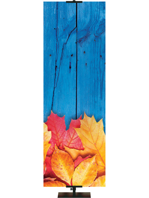 Custom Banner Creation Fall & Thanksgiving Give Thanks with a Grateful Heart - Custom Fall Banners - PraiseBanners