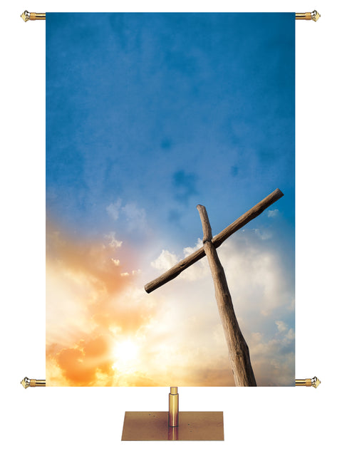 Custom Sky Above Cross - Custom Easter Banners - PraiseBanners