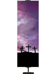 Custom Three Crosses - Custom Easter Banners - PraiseBanners
