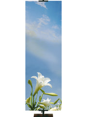 Lily & Sky Left Contemporary Easter Custom Banner - Custom Easter Banners - PraiseBanners