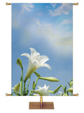 Lily & Sky Left Contemporary Easter Custom Banner - Custom Easter Banners - PraiseBanners
