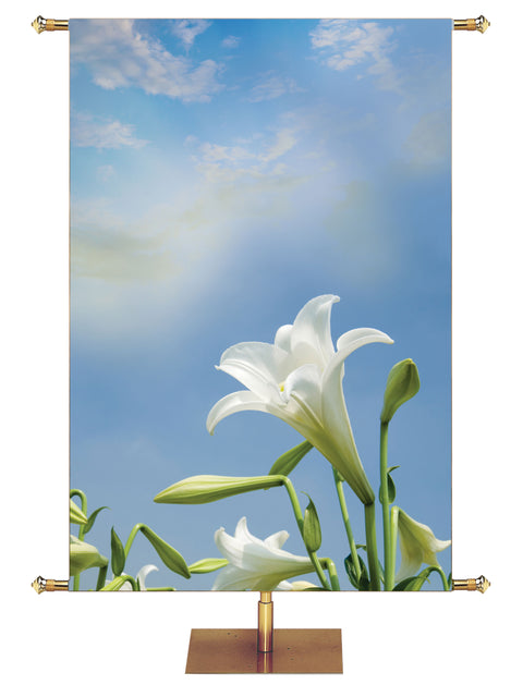 Lily & Sky Right Contemporary Easter Custom Banner - Custom Easter Banners - PraiseBanners