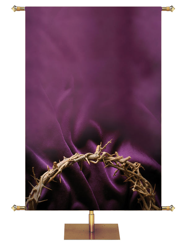 Custom Banner Contemporary Easter Peace Was Upon Him