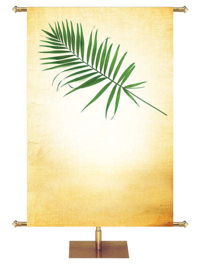 Custom Palm Leaf Easter Elegance - Custom Easter Banners - PraiseBanners