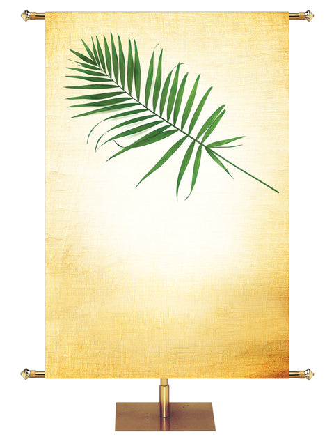 Custom Palm Leaf Easter Elegance - Custom Easter Banners - PraiseBanners