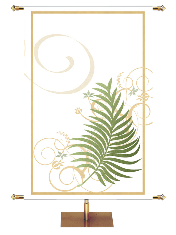 Custom Banner Easter Faux Foil Blessed Is He