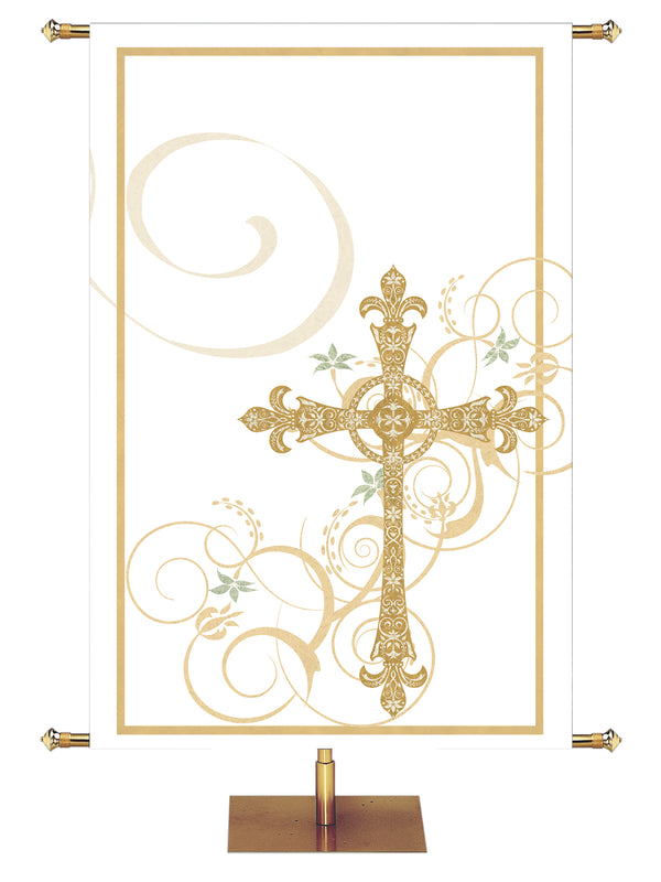 Custom Banner Easter Faux Foil He Has Risen