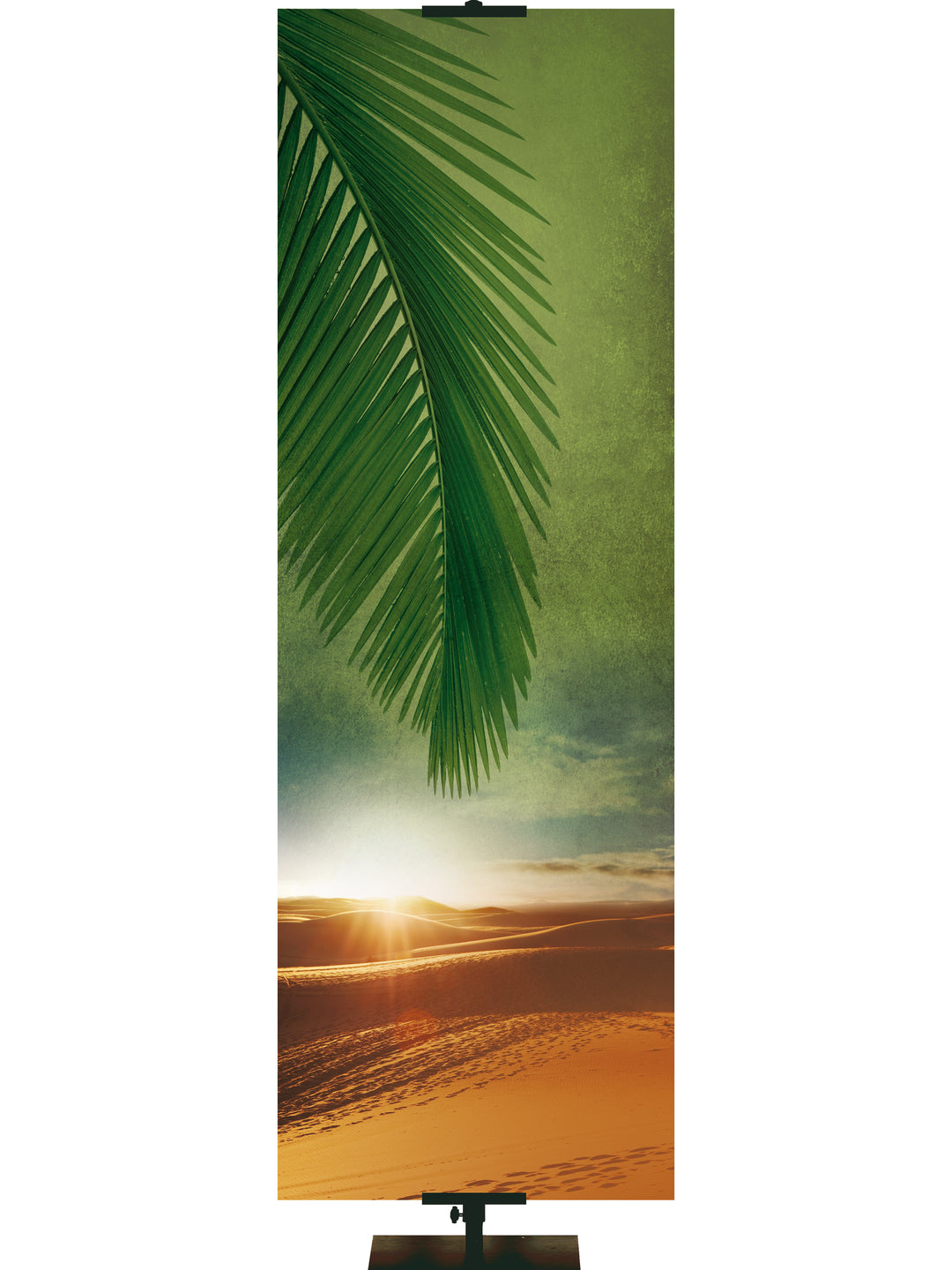 Palm and Dessert Easter Banner Background