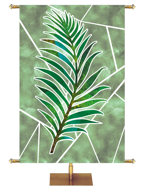 Custom Eternal Emblems of Easter Banner Palm Right - Custom Easter Banners - PraiseBanners