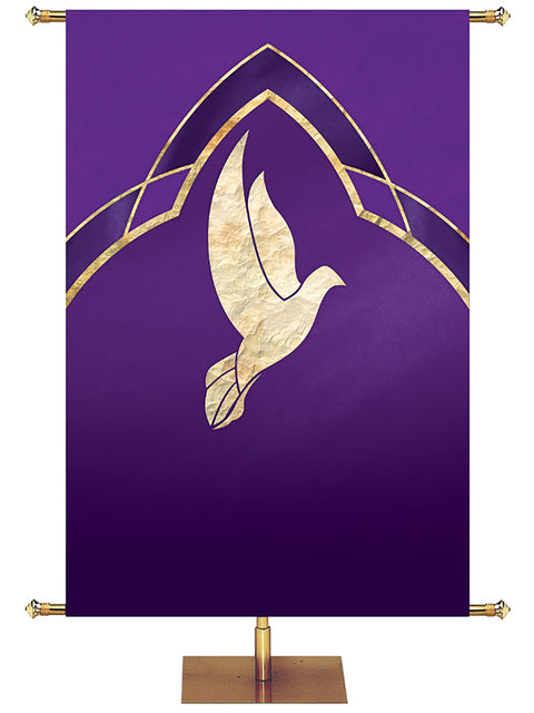 Custom Eternal Emblem Dove - Custom Liturgical Banners - PraiseBanners