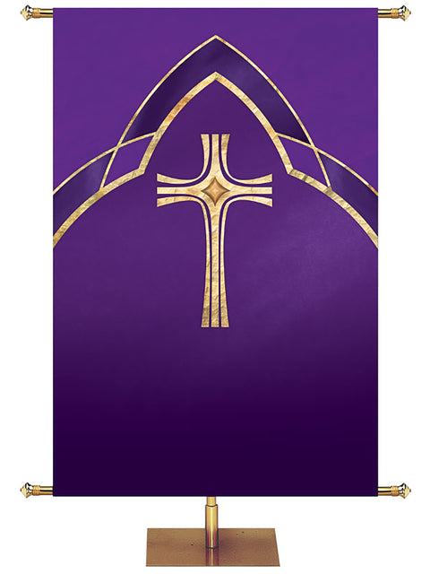 Custom Eternal Emblem Cross - Custom Liturgical Banners - PraiseBanners