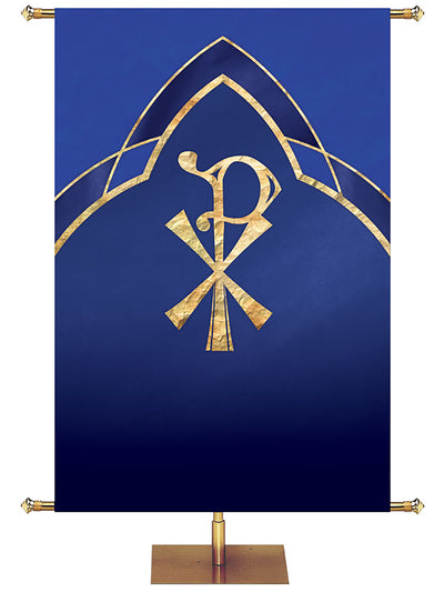 Custom Eternal Emblem Chi-Rho - Custom Liturgical Banners - PraiseBanners