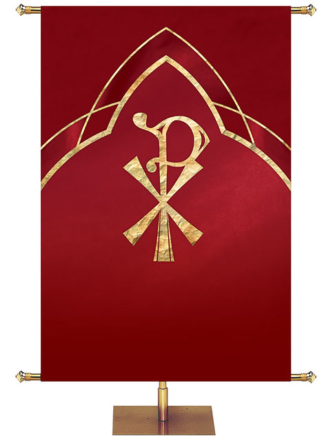 Custom Eternal Emblem Chi-Rho - Custom Liturgical Banners - PraiseBanners