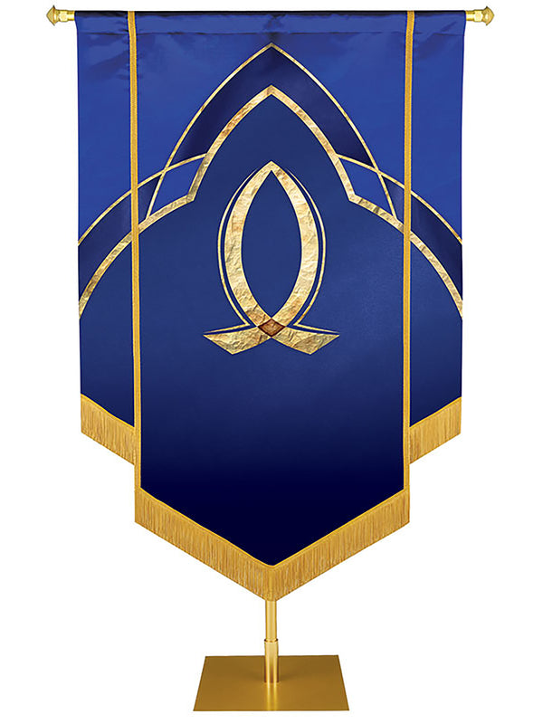 Custom Banner Eternal Emblems of Faith Embellished Go and Make Disciples
