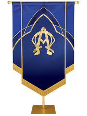 Custom Embellished Faith Eternal Emblem Alpha and Omega - Custom Hand Crafted Banners - PraiseBanners