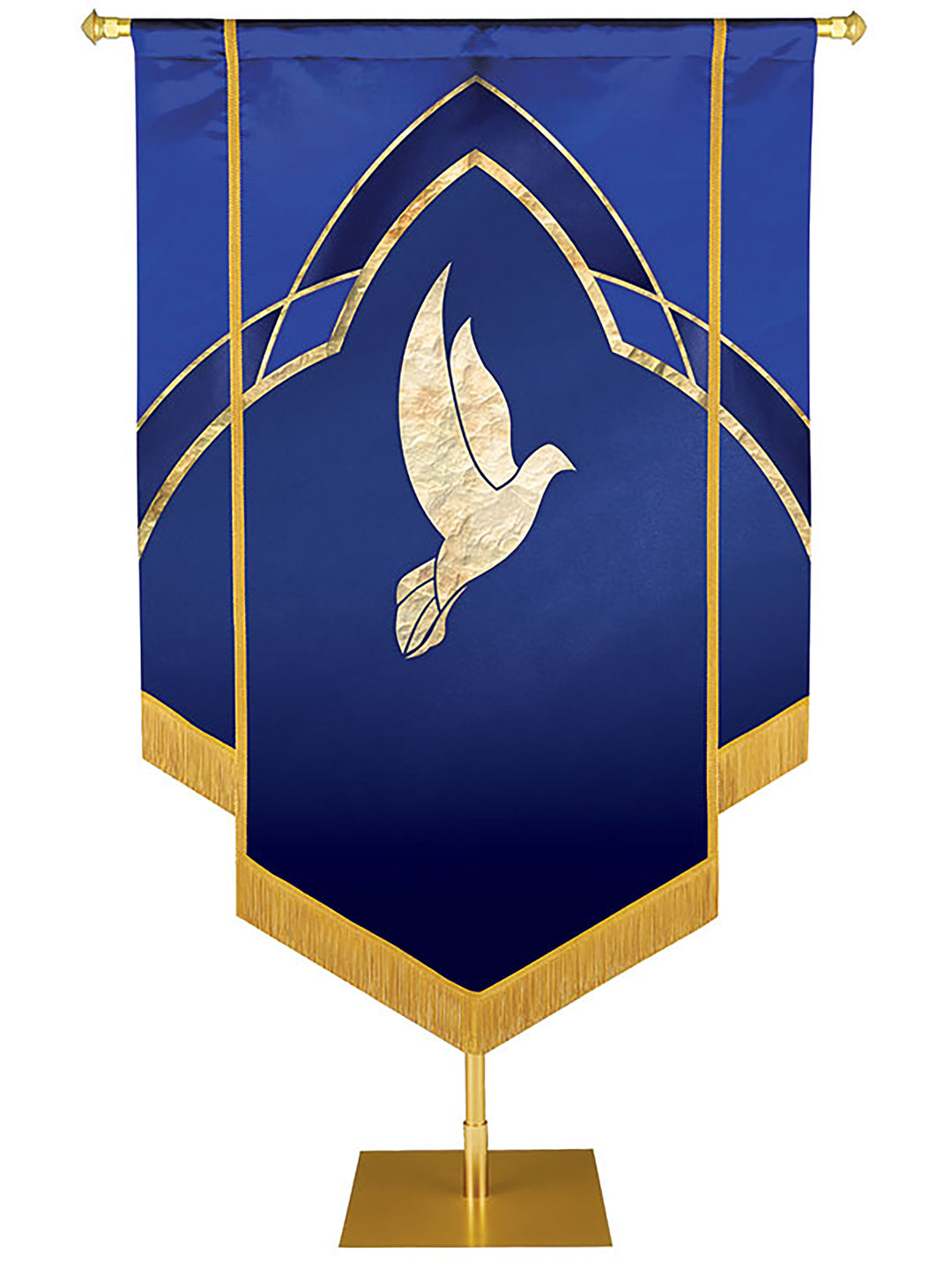 Custom Embellished Faith Eternal Emblem Dove - Custom Hand Crafted Banners - PraiseBanners