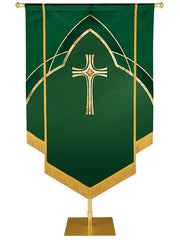 Custom Embellished Faith Eternal Emblem Cross - Custom Hand Crafted Banners - PraiseBanners