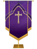 Custom Eternal Emblem Cross Hand-Embellished Banner