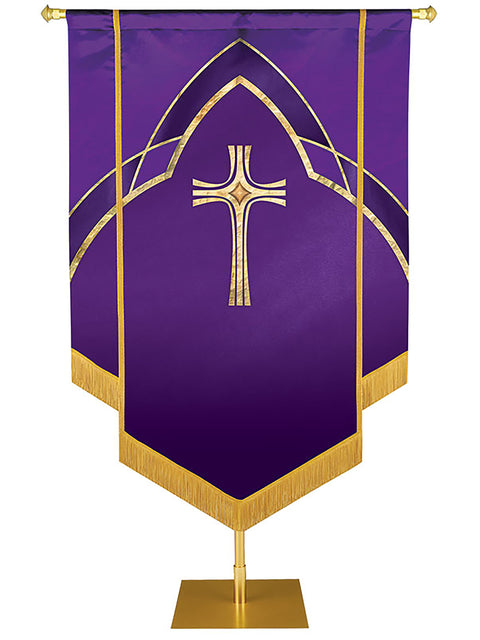 Custom Eternal Emblem Cross Hand-Embellished Banner