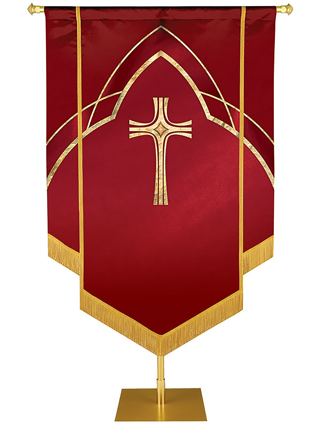 Custom Embellished Faith Eternal Emblem Cross - Custom Hand Crafted Banners - PraiseBanners