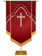 Custom Embellished Faith Eternal Emblem Cross - Custom Hand Crafted Banners - PraiseBanners