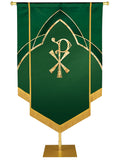 Custom Eternal Emblem Chi-Rho Hand-Embellished Banner
