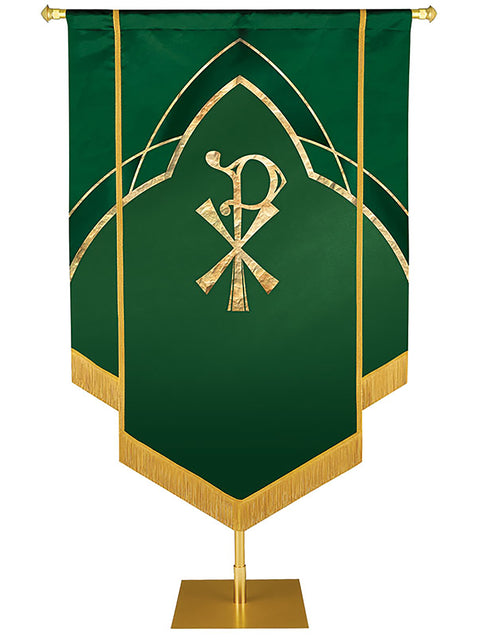 Custom Eternal Emblem Chi-Rho Hand-Embellished Banner