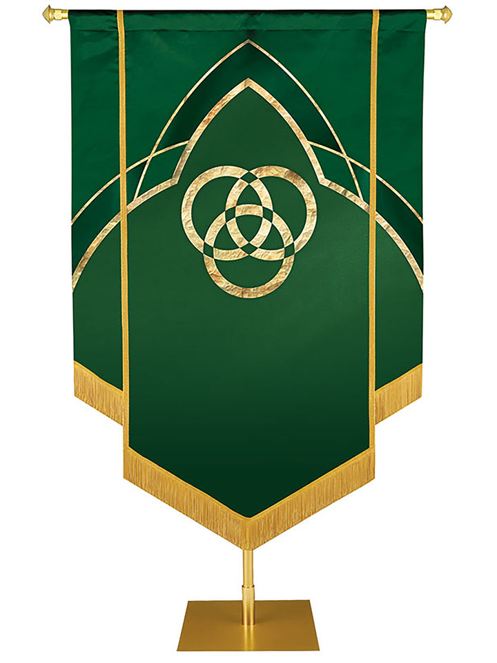 Custom Eternal Emblem Trinity Hand-Embellished Banner