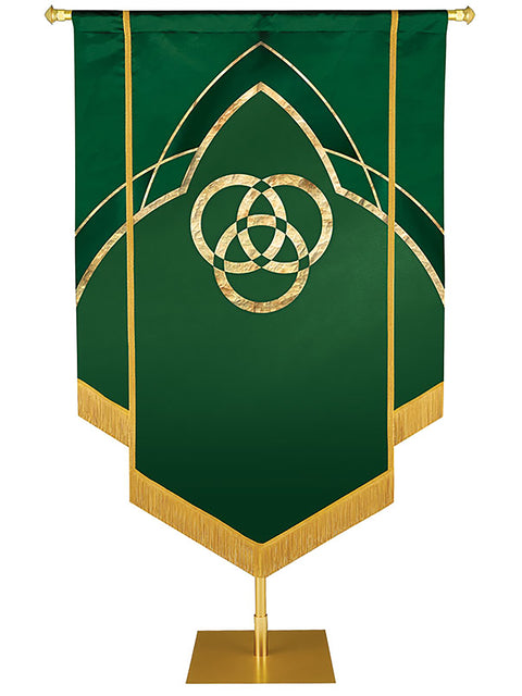 Custom Eternal Emblem Trinity Hand-Embellished Banner