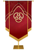 Custom Embellished Faith Eternal Emblem Trinity - Custom Hand Crafted Banners - PraiseBanners