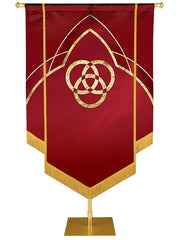 Custom Embellished Faith Eternal Emblem Trinity - Custom Hand Crafted Banners - PraiseBanners