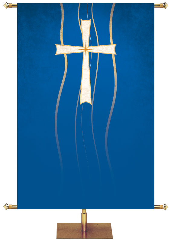 Custom Banner Experiencing God Symbols Cross - Custom Year Round Banners - PraiseBanners