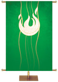 Custom Banner Experiencing God Symbols Flame Right - Custom Liturgical Banners - PraiseBanners